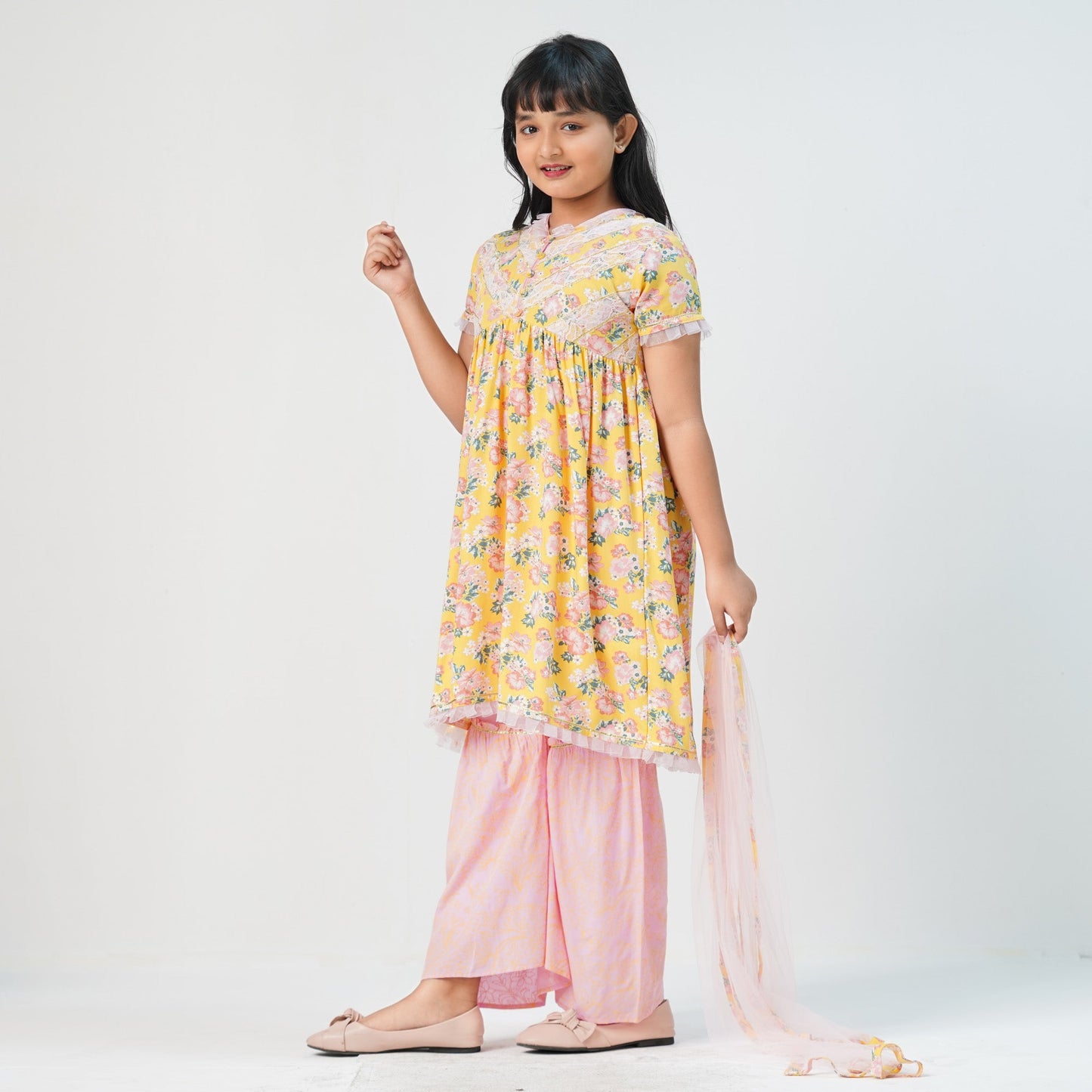 Girls Yellow Three Piece Set