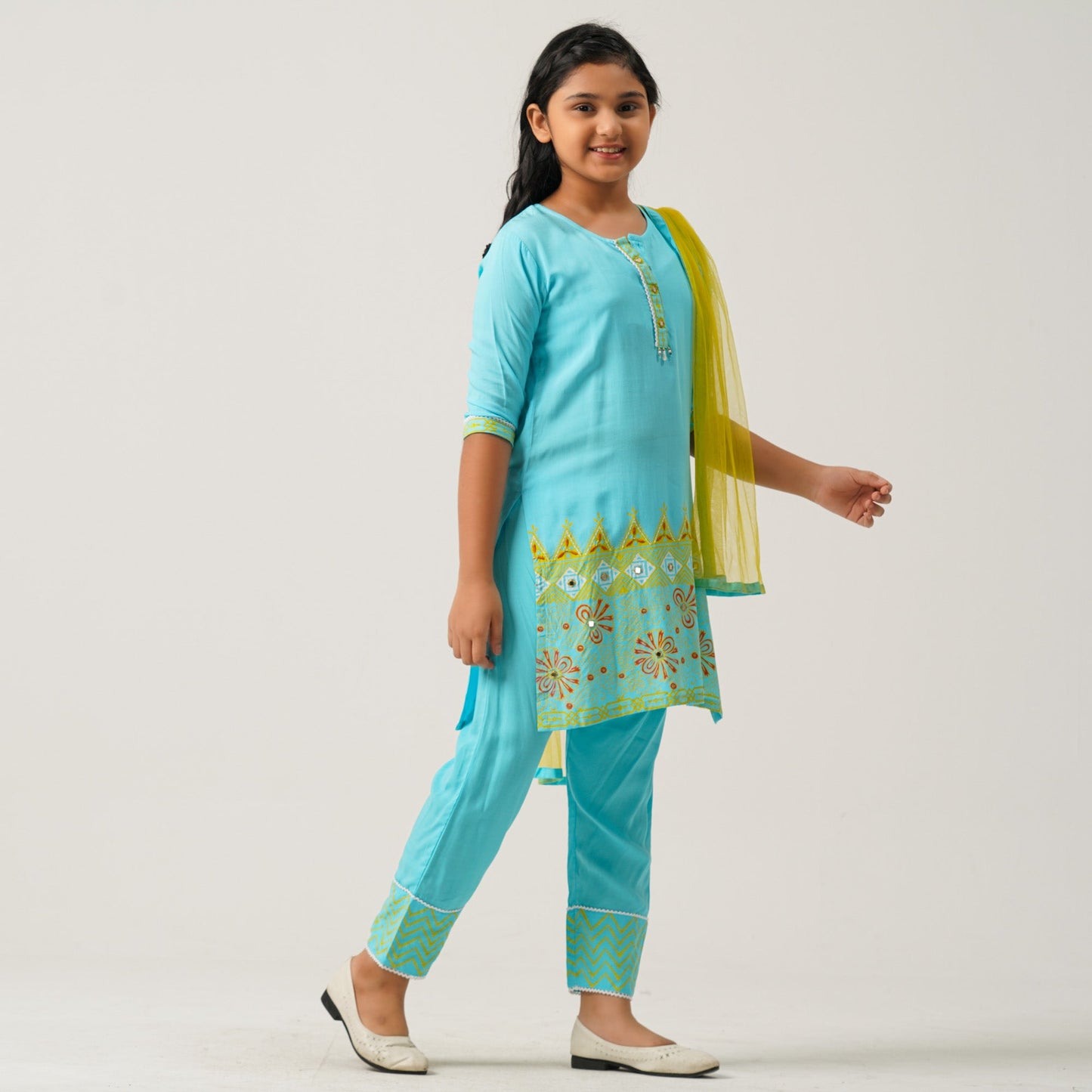 Girls Blue Three Piece Set