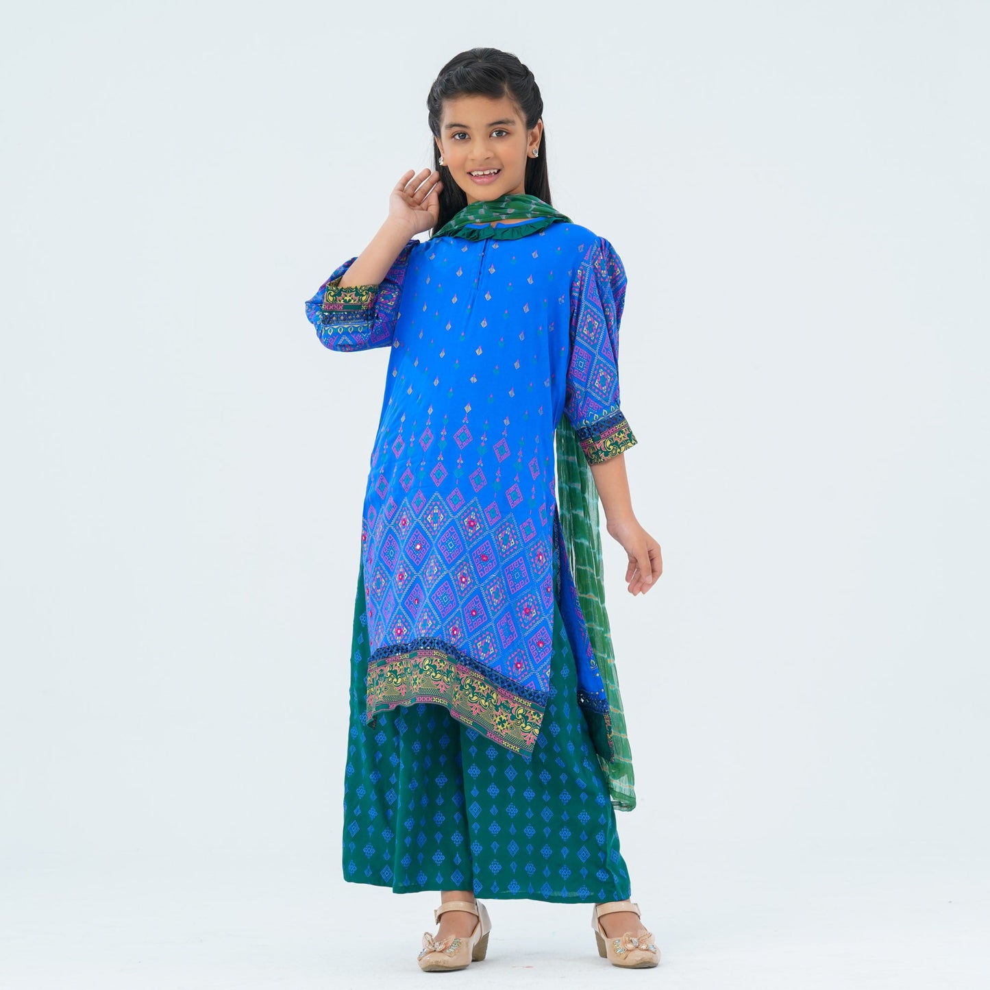 Girl’s Blue Three Piece Set