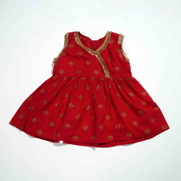 NEW BORN GIRLS 3PCS- RED