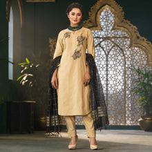 Load image into Gallery viewer, Womens Khaki Ethnic 3-Piece Set
