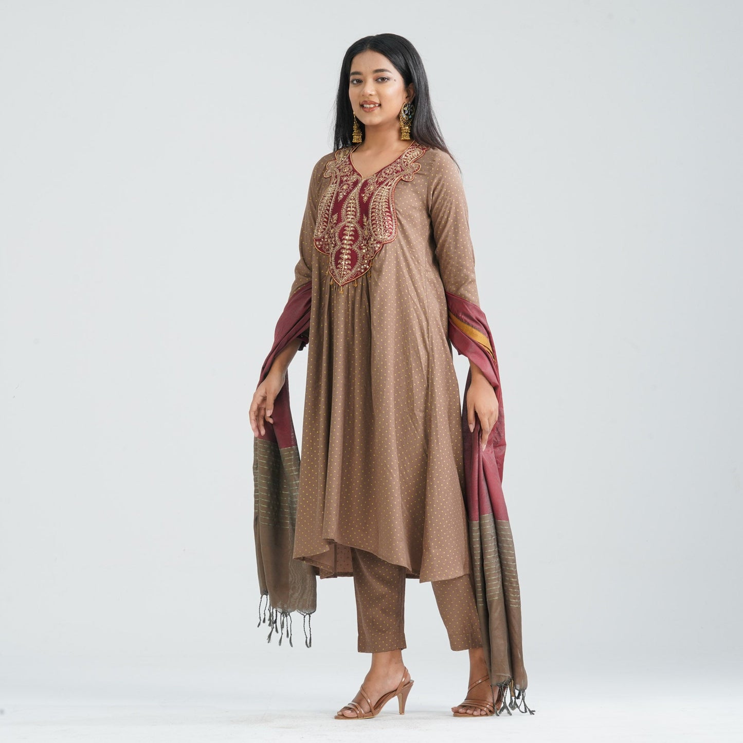 Women's Embroidered Three Piece Set