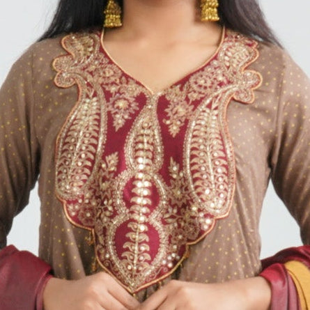 Women's Embroidered Three Piece Set