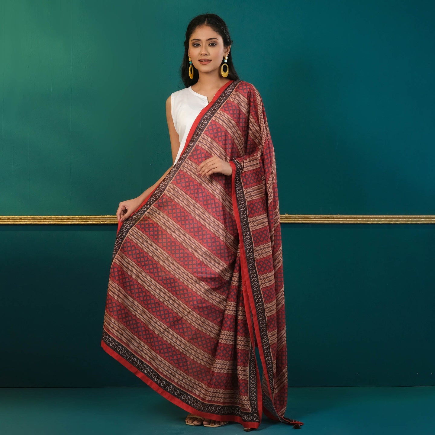 Vibrant Silk Orna