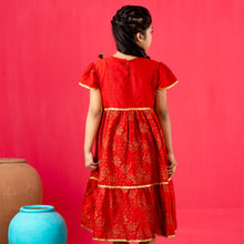 Load image into Gallery viewer, Girls Frock- Red
