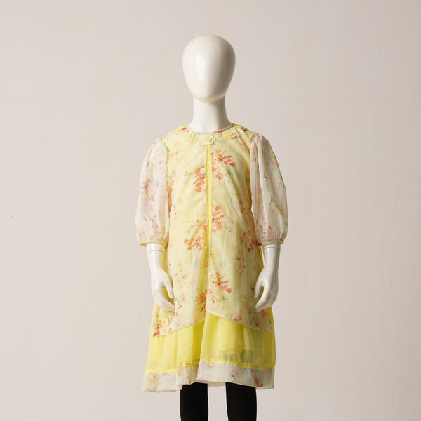 GIRLS FROCK-YELLOW