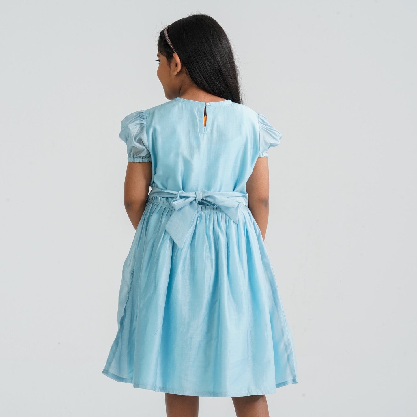 Girls Sky Shine Cotton Frock