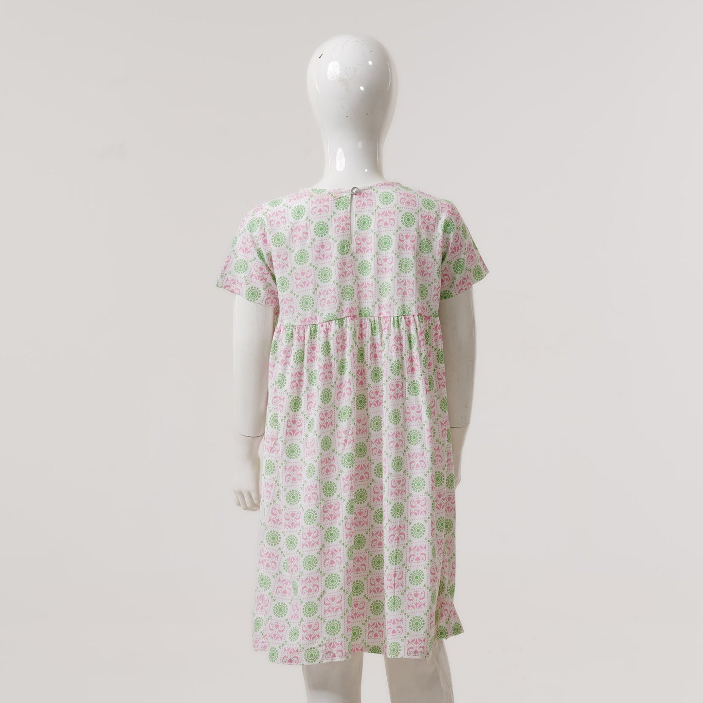 Girls Pastel White Frock