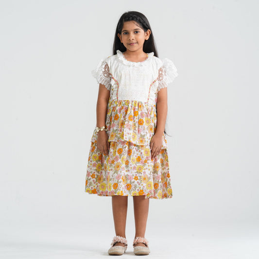 Girl’s Yellow Cotton Frock
