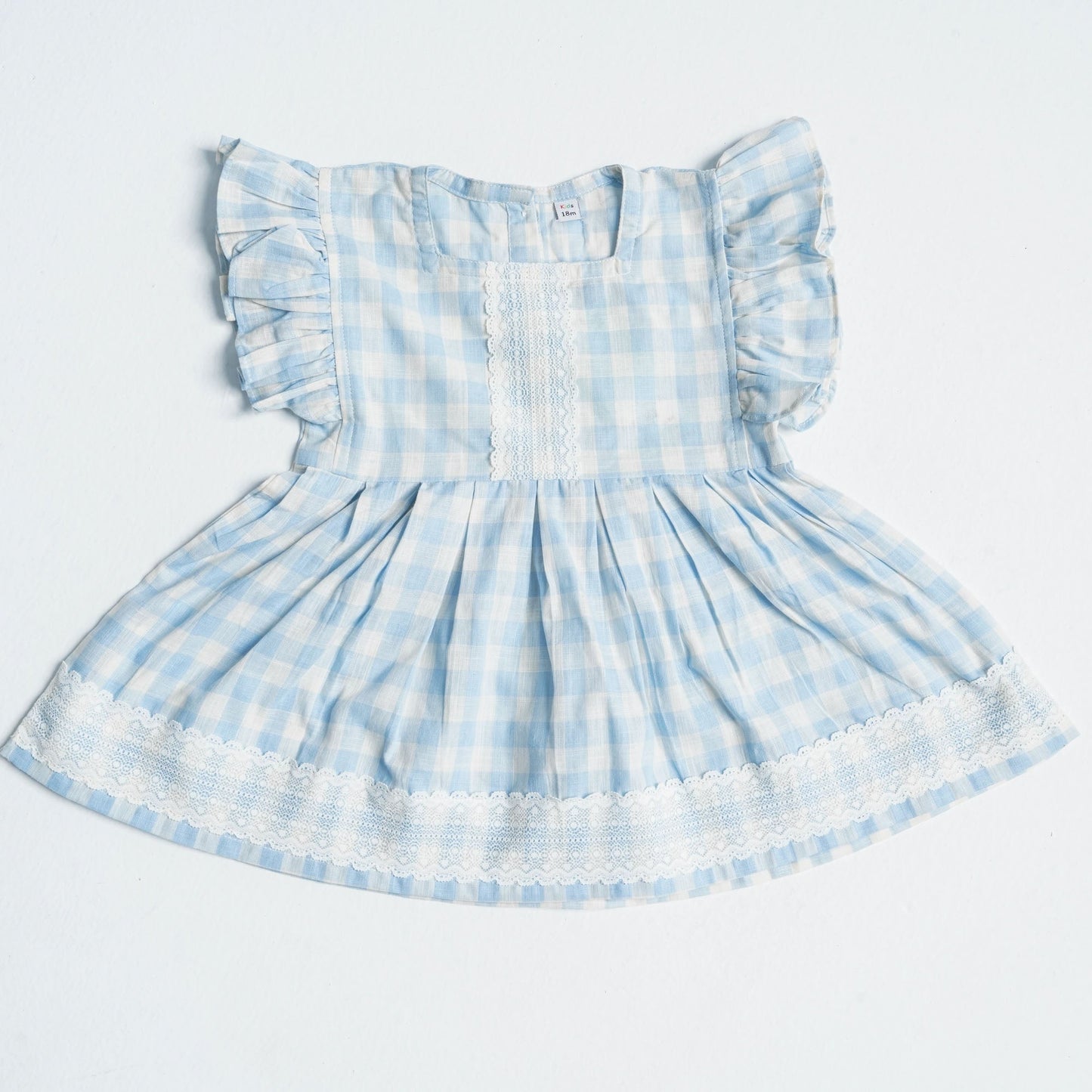 Newborn Sky Blue Cotton Frock