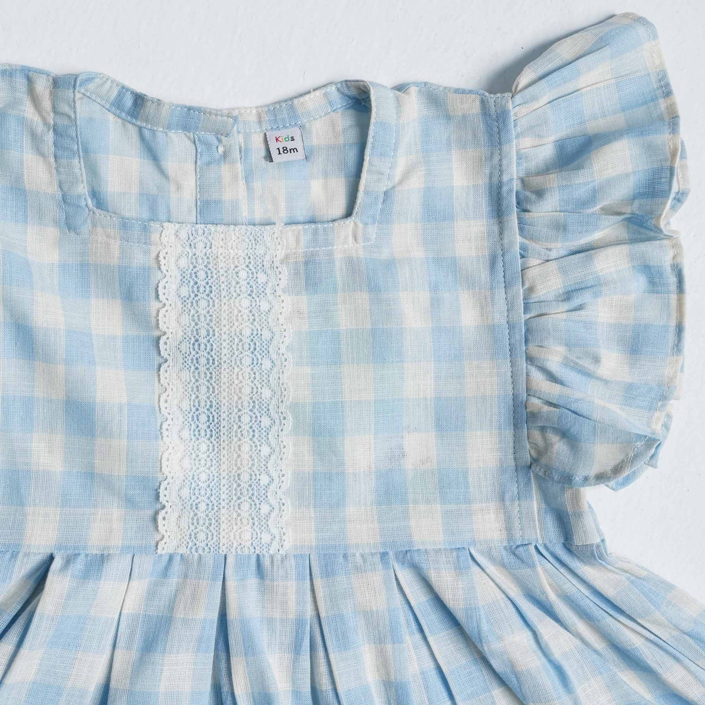 Newborn Sky Blue Cotton Frock