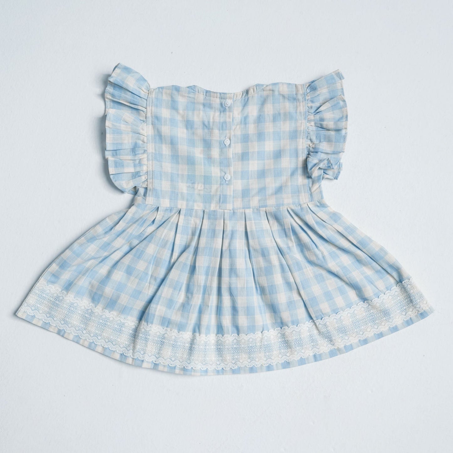 Newborn Sky Blue Cotton Frock