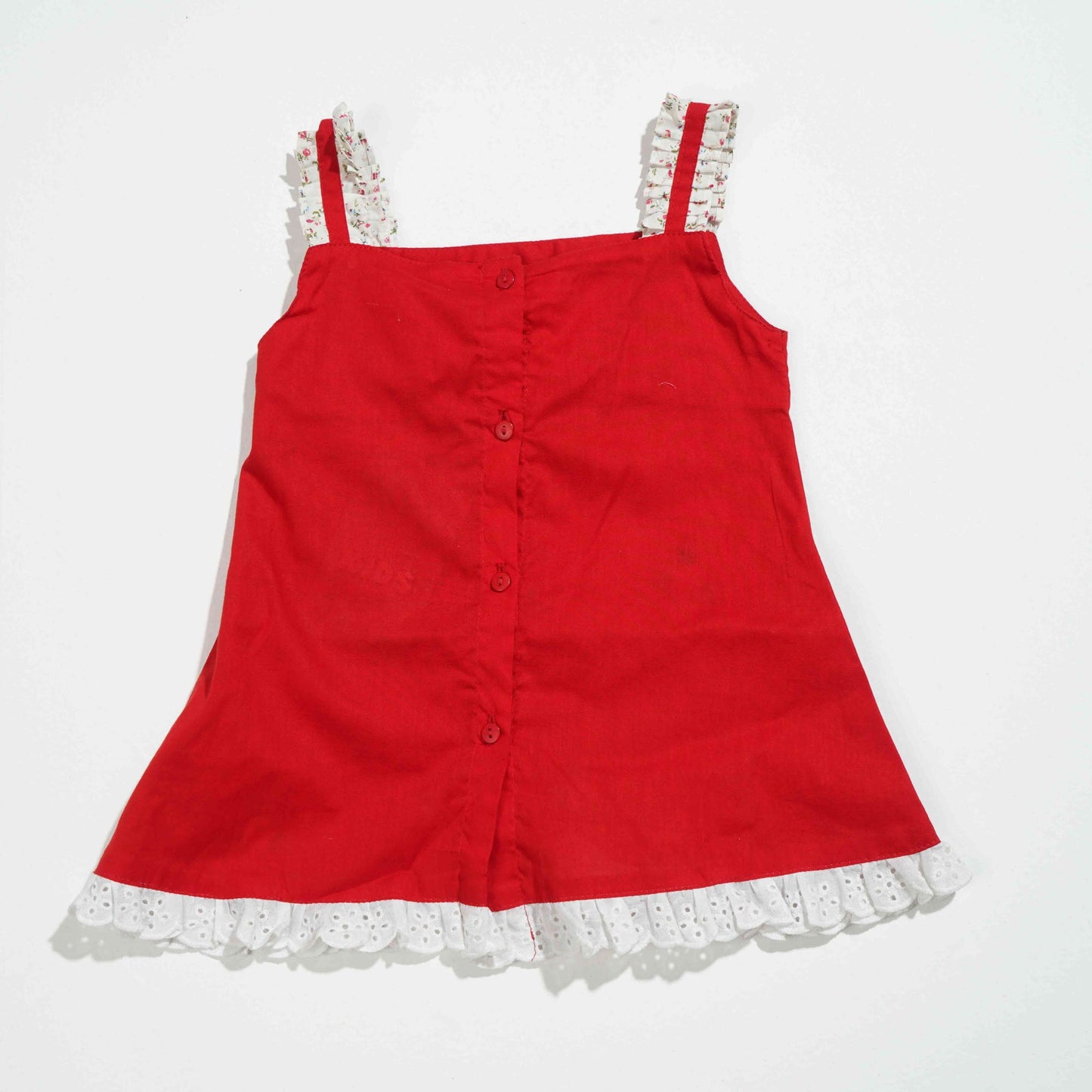 NEW BORN -FROCK RED