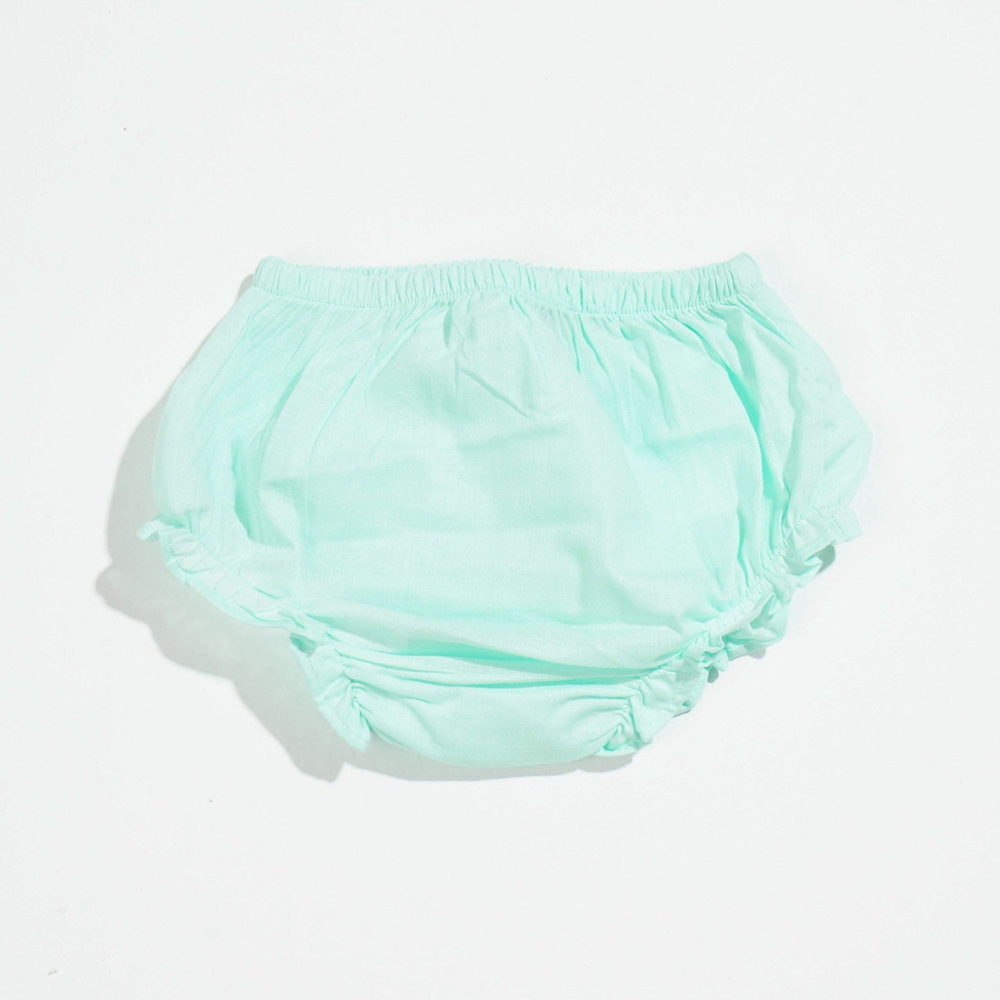 NEW BORN GIRLS FROCK - GREEN PRINT