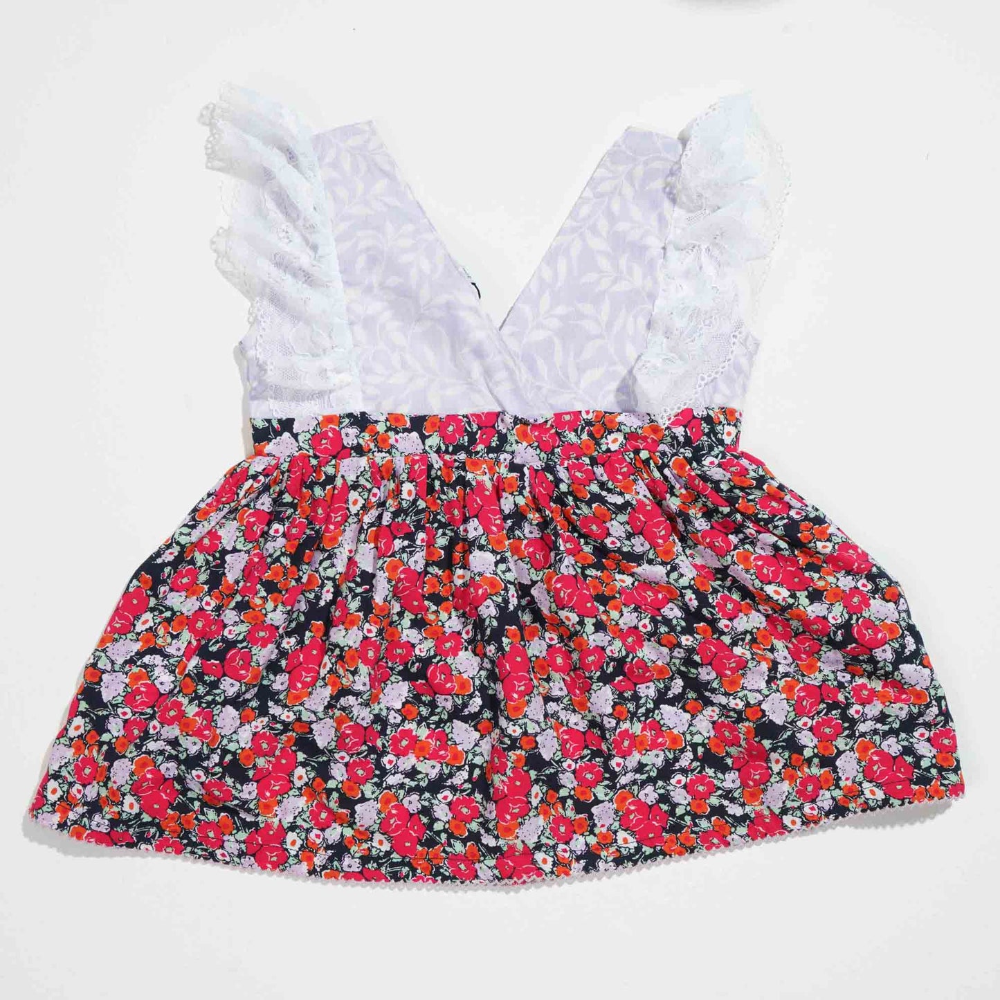 New Born Girls Frock - Multi Color