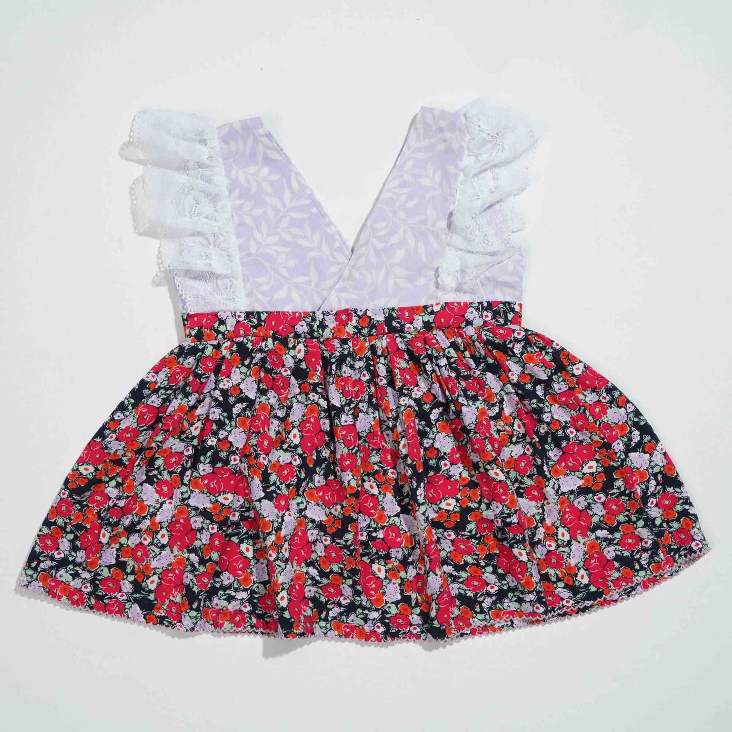New Born Girls Frock - Multi Color