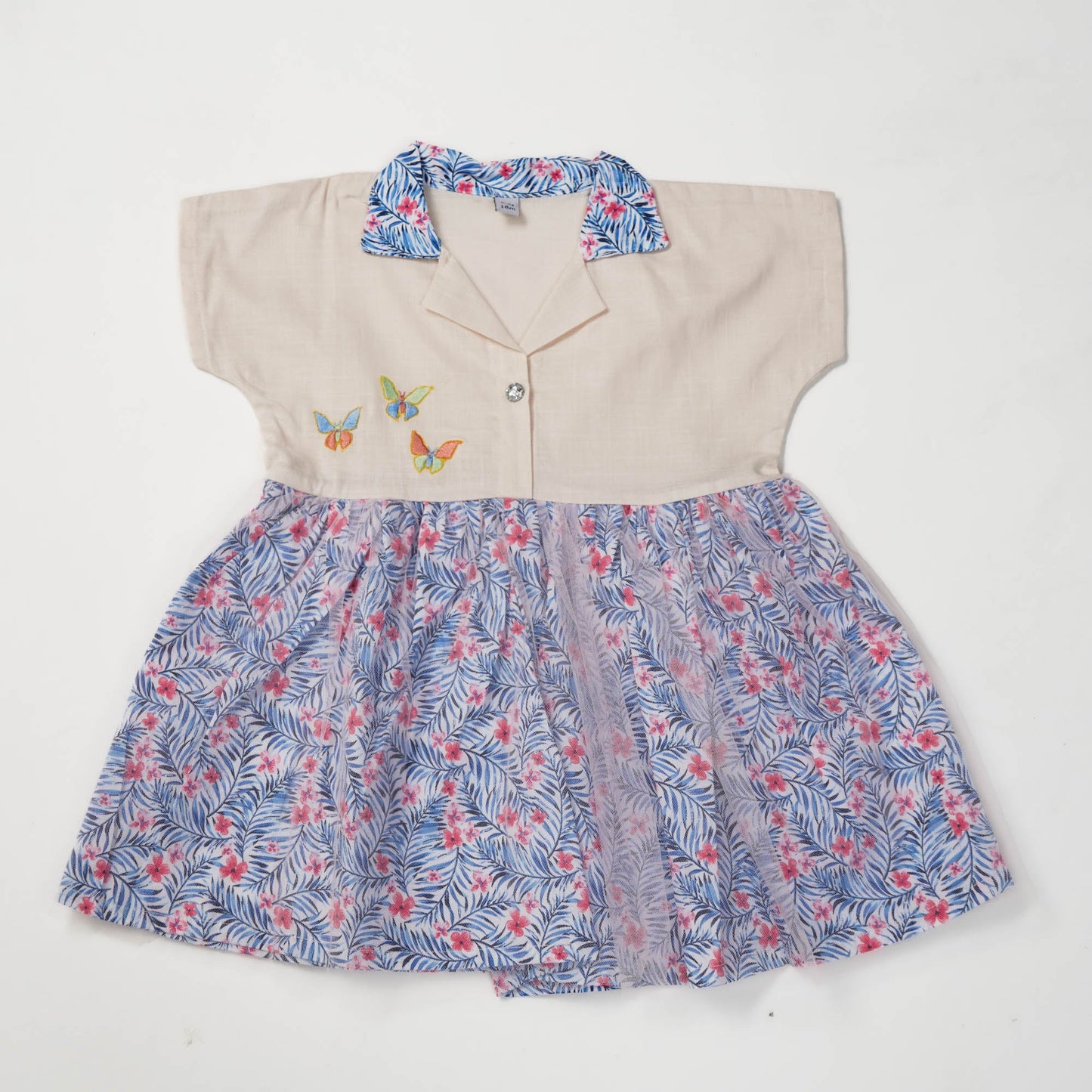 New Born Girls Blue Frock