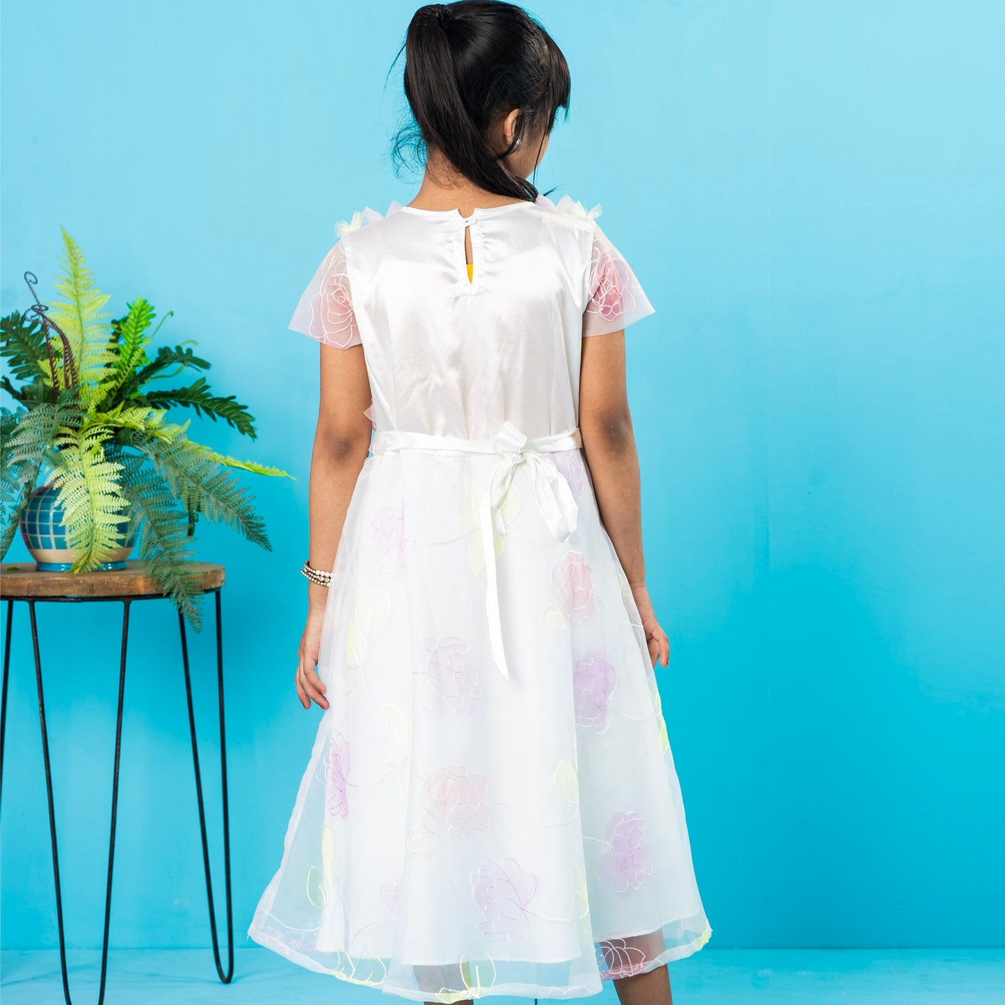 Girls Gown- White