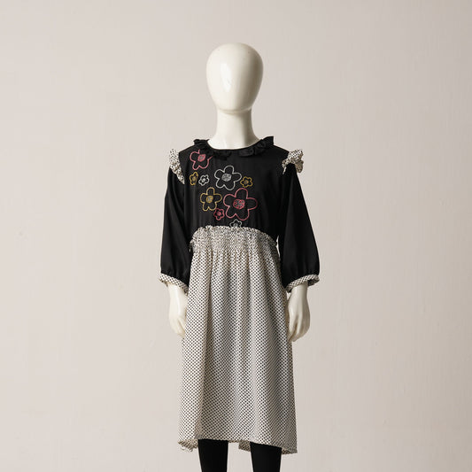 GIRLS GOWN-BLACK
