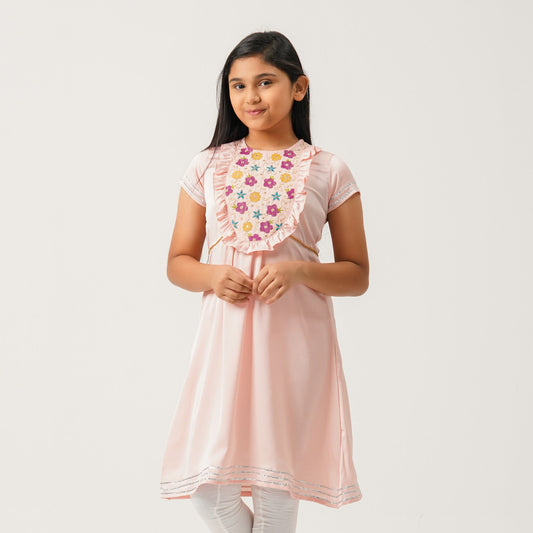 Girls Melon Frock