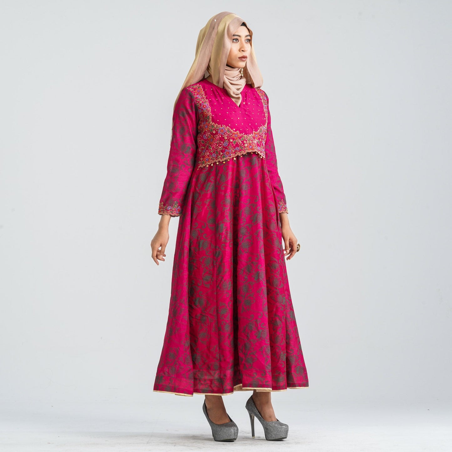 Women Silk Georgette Gown