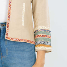 Load image into Gallery viewer, ETHNIC JACKET-BEIGE
