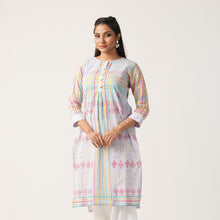 Load image into Gallery viewer, ETHNIC AVERAGE KURTI-VIOLET
