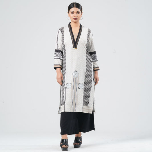 Women Blended Silk Kurti