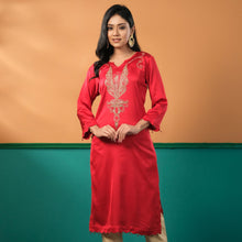 Load image into Gallery viewer, ETHNIC HIGH RANGE KURTI-RED
