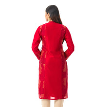 Load image into Gallery viewer, Women Red Two-Tone Kurti
