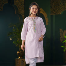 Load image into Gallery viewer, Womens Ethnic Pink Fusion Kurti
