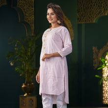 Load image into Gallery viewer, Womens Ethnic Pink Fusion Kurti
