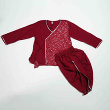 Load image into Gallery viewer, NEW BORN BOYS PANJABI-MAROON
