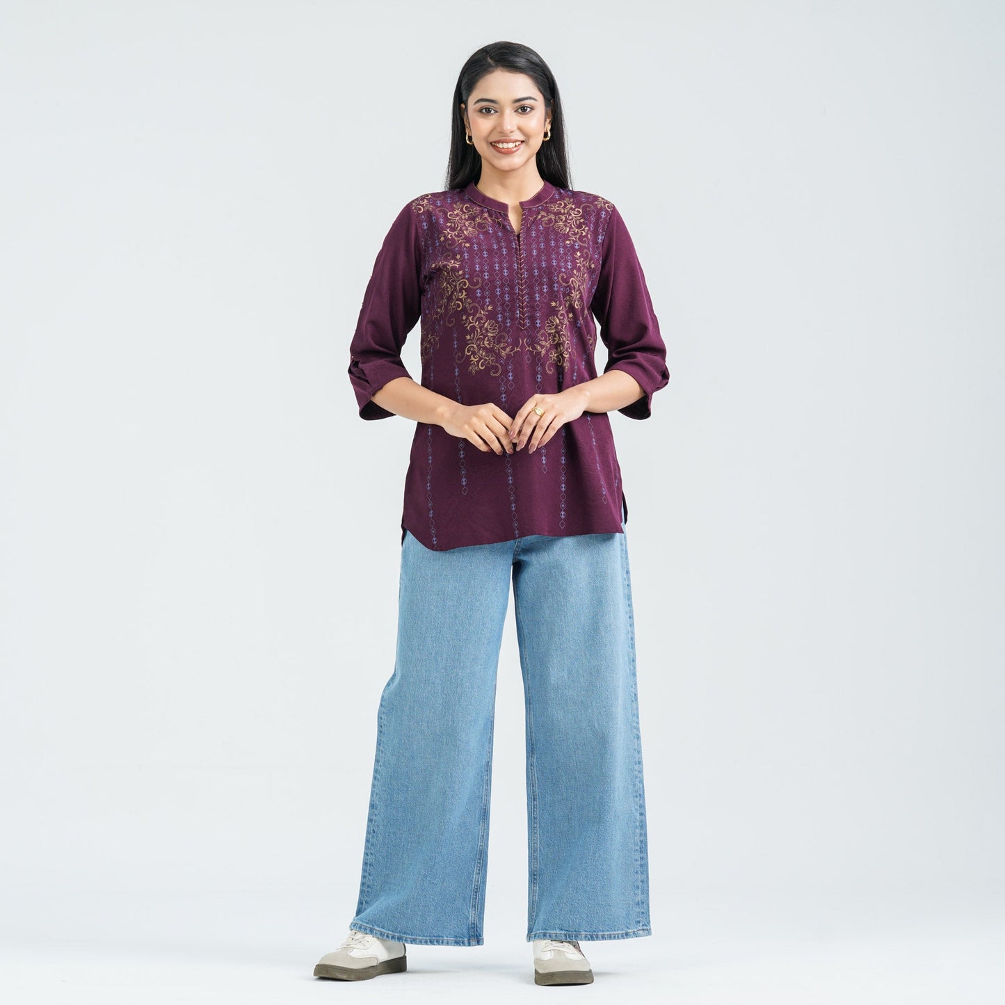 Women’s Violet Silk Top