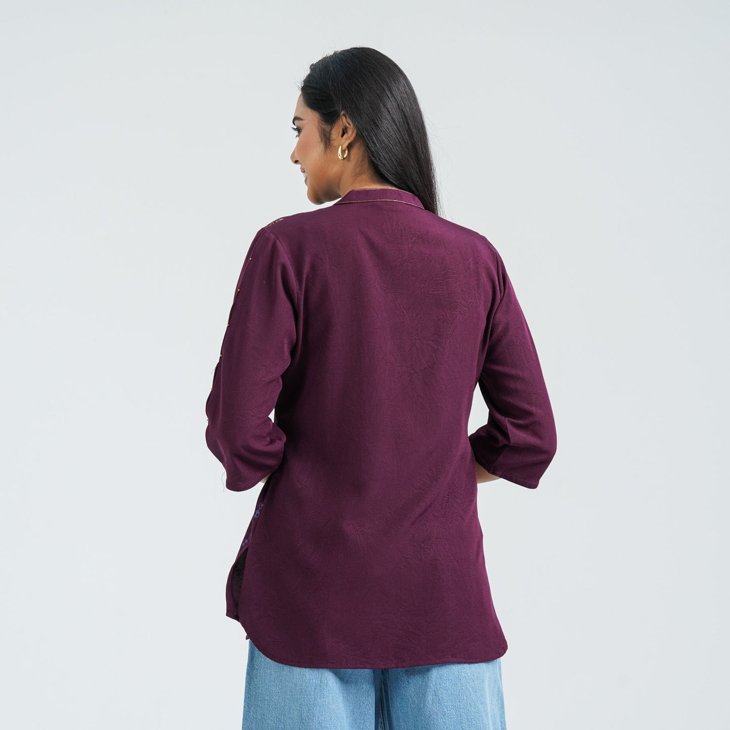 Women’s Violet Silk Top