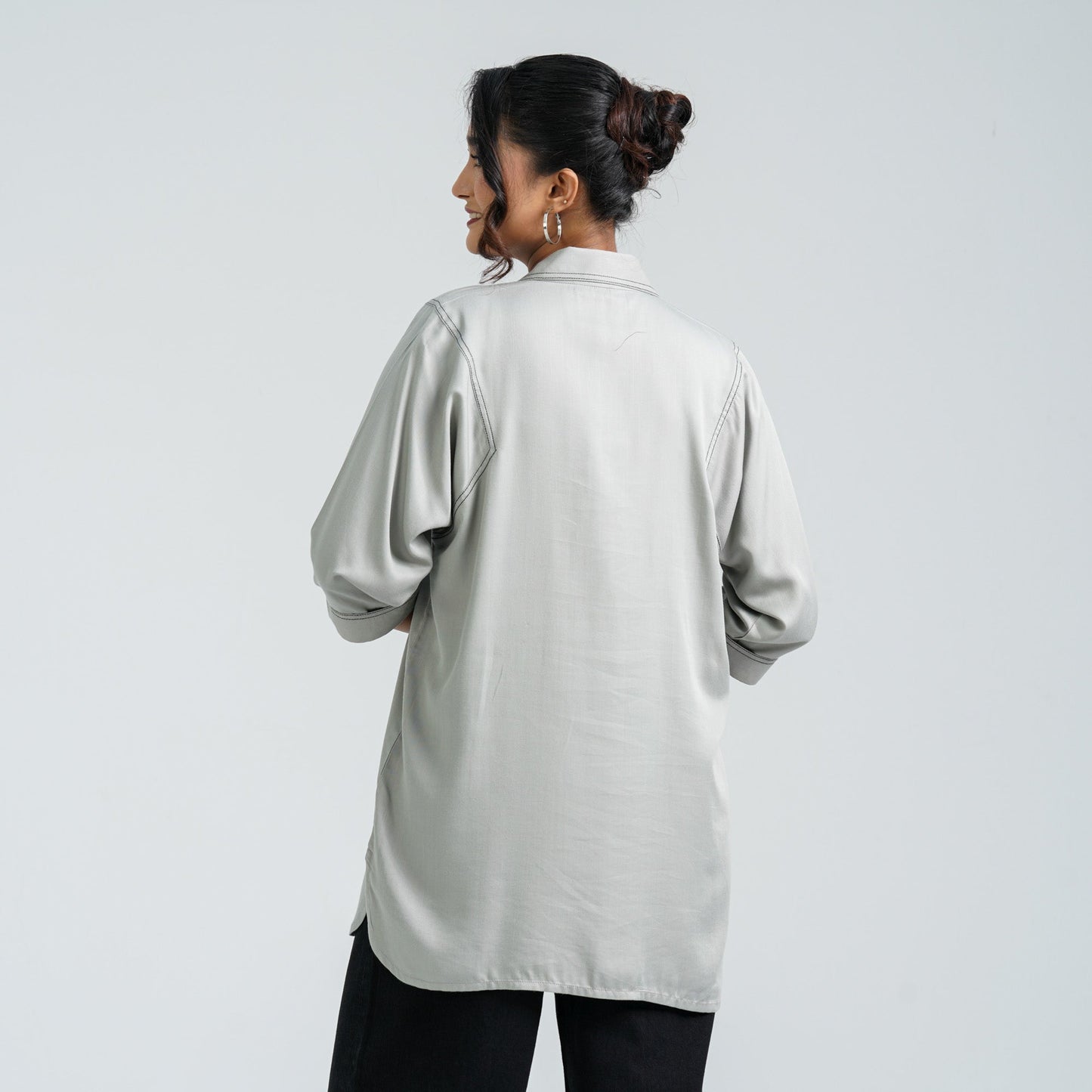 Women’s Ash Embroidered Cotton Top