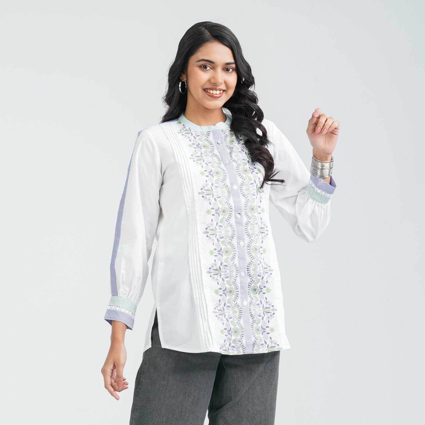 Women’s White Cotton Top