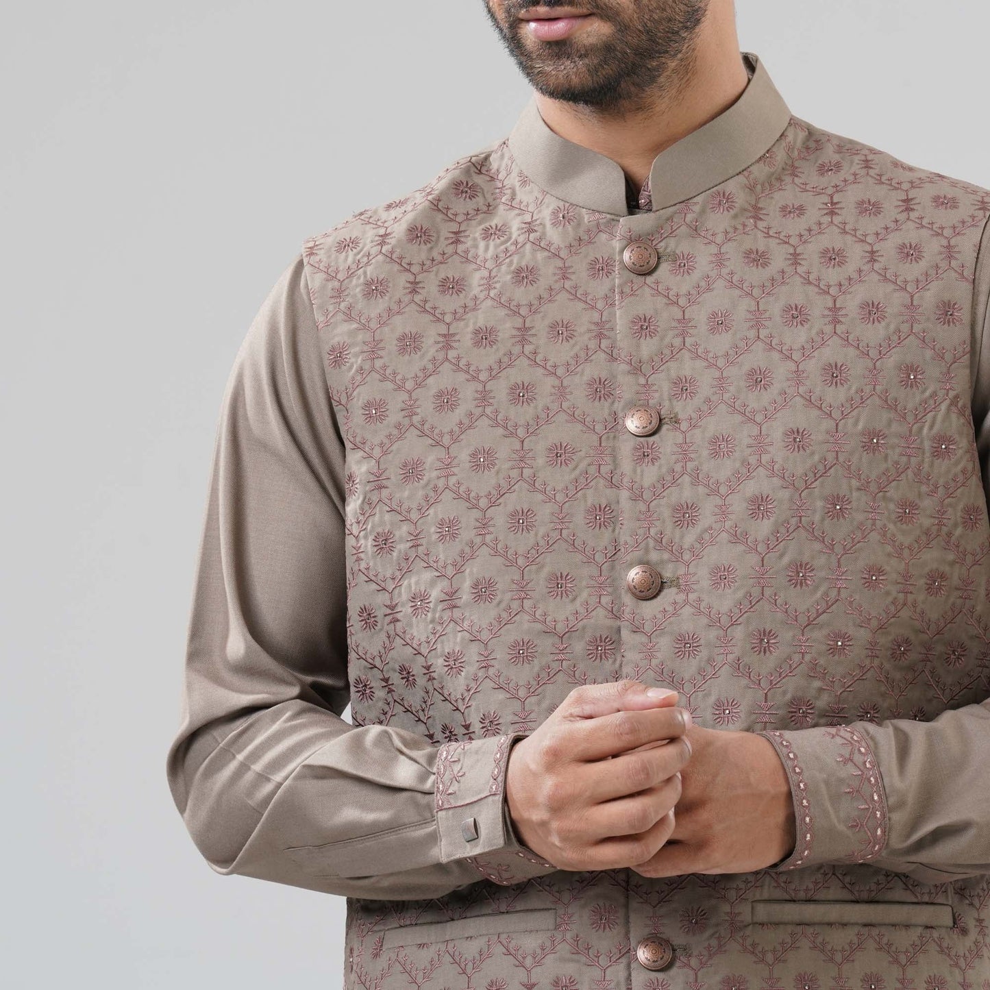 Mens Camel Panjabi Set