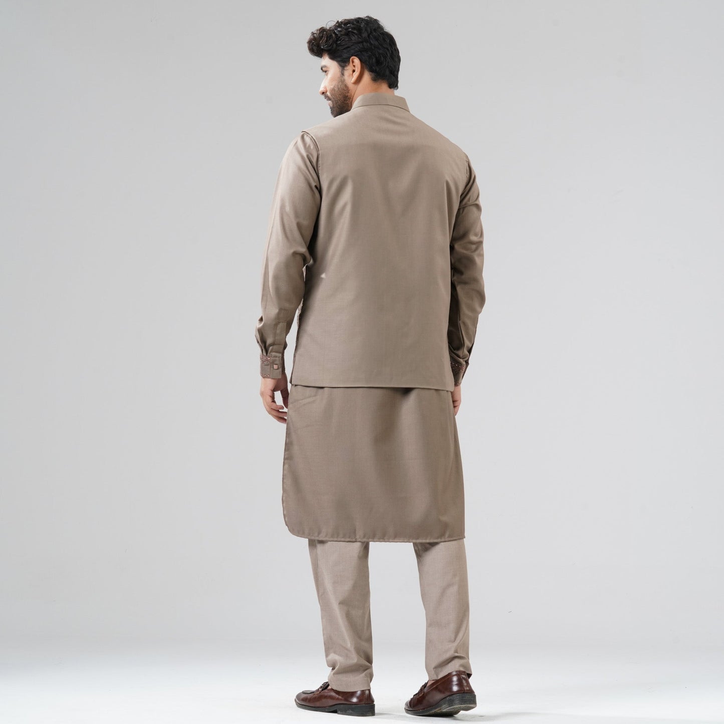 Mens Camel Panjabi Set