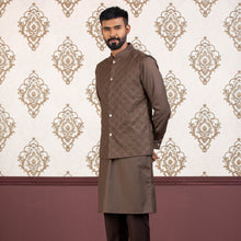 Load image into Gallery viewer, Men&#39;s Brown Embroidered 2-Piece Set
