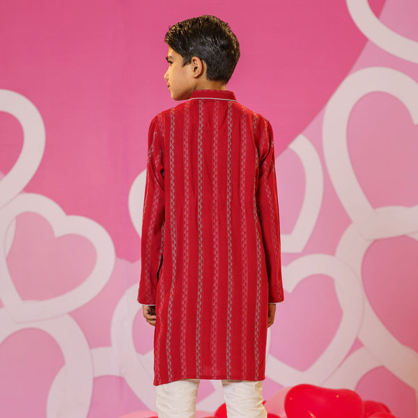 Boy's Red Panjabi