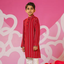 Load image into Gallery viewer, Boy&#39;s Red Panjabi
