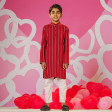 Load image into Gallery viewer, Boy&#39;s Red Panjabi
