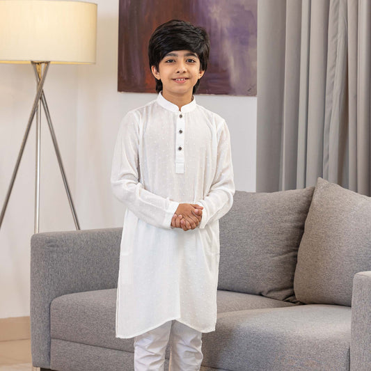 Boys White Panjabi