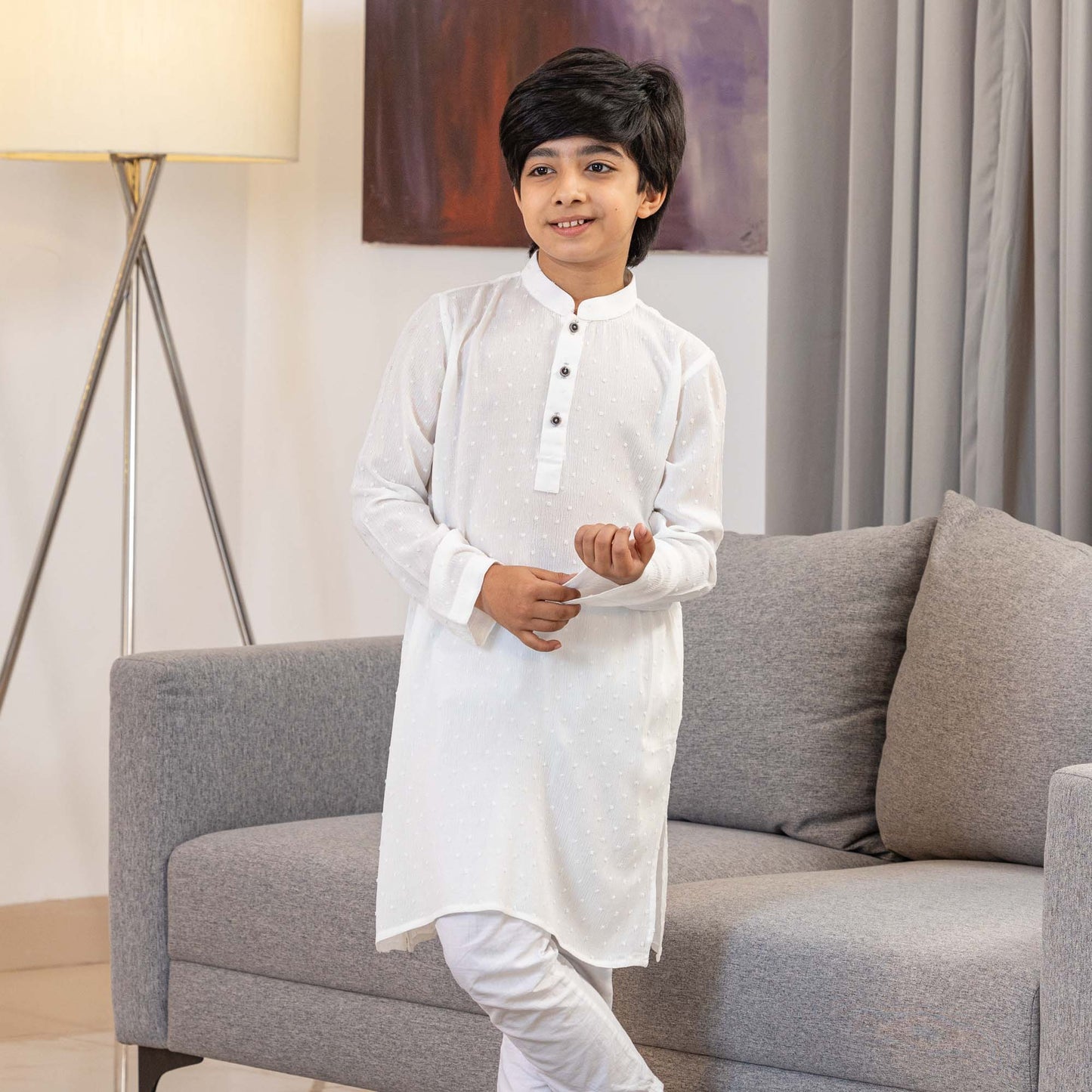 Boys White Panjabi