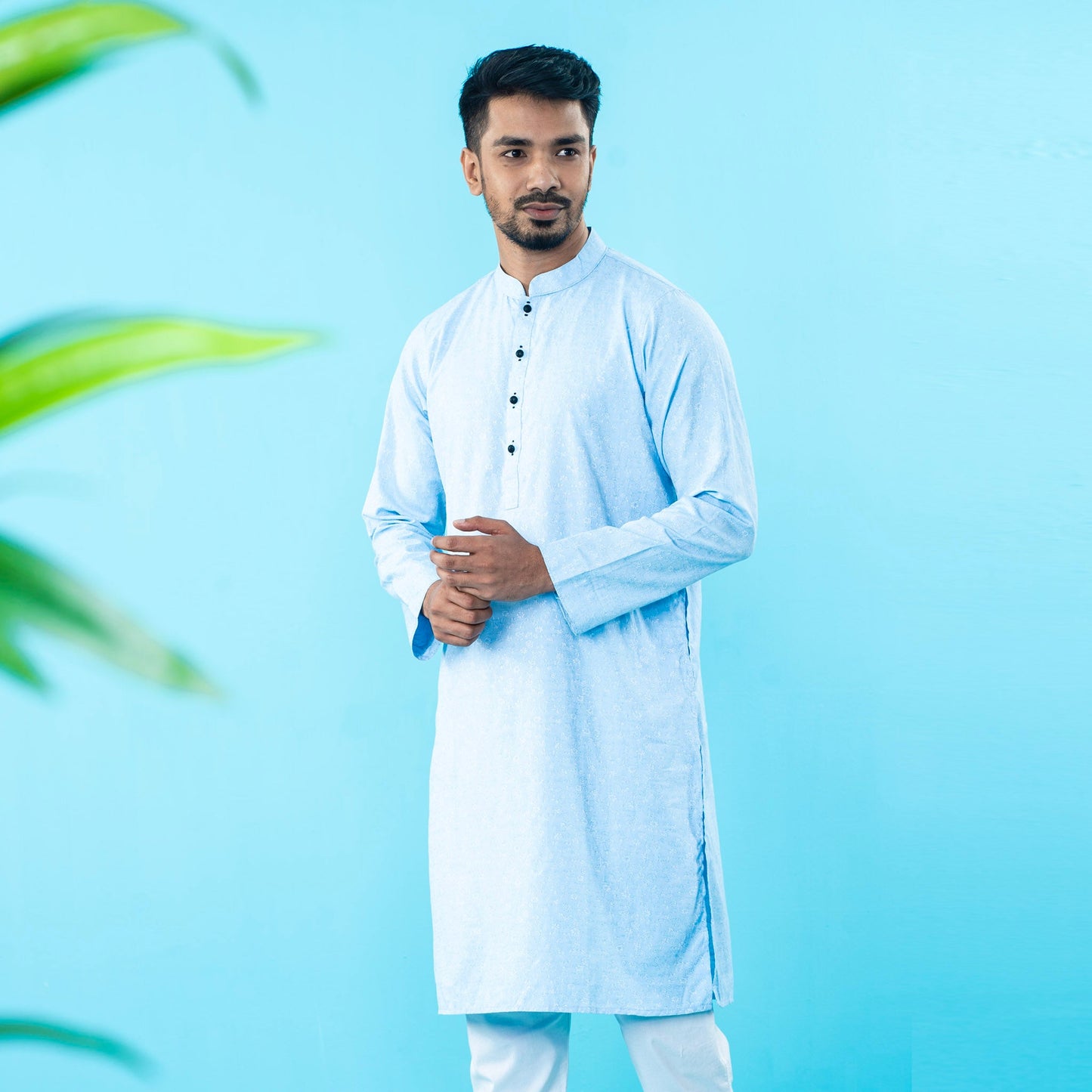 Mens Panjabi- Sky Blue