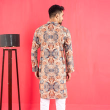 Load image into Gallery viewer, Mens Basic Panjabi- Marble Blue
