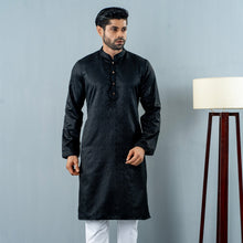 Load image into Gallery viewer, Mens Basic Panjabi- Black
