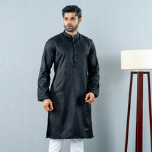 Load image into Gallery viewer, Mens Basic Panjabi- Black
