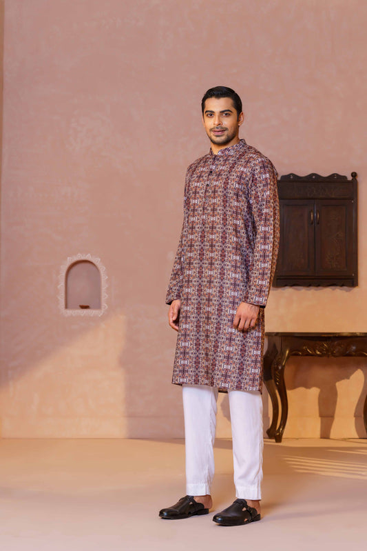 MENS BASIC PANJABI- MULTI COLOR